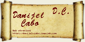 Danijel Cabo vizit kartica